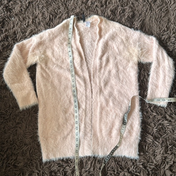 Pastel super soft open pink cardigan size small - Picture 7 of 9